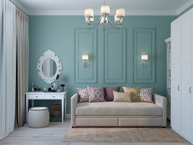 beautifull luange with light gray colour sofa