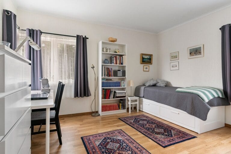 bedroom with space for other activities