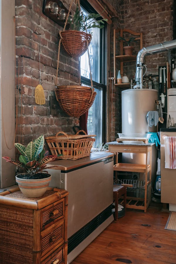 kitchen counter cart decor