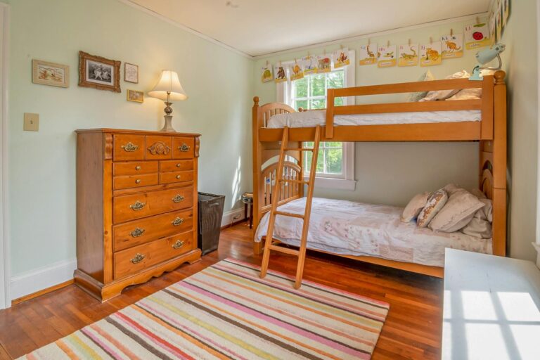girls bedroom with good lighting